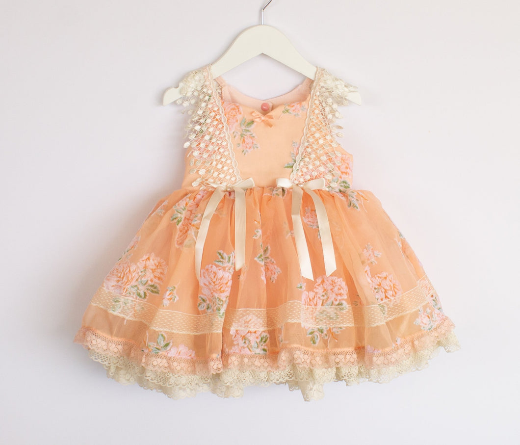 Apricot roses | Vintage Summer custom