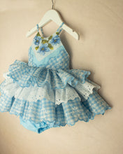 Load image into Gallery viewer, Gingham Blues | Spring vintage custom
